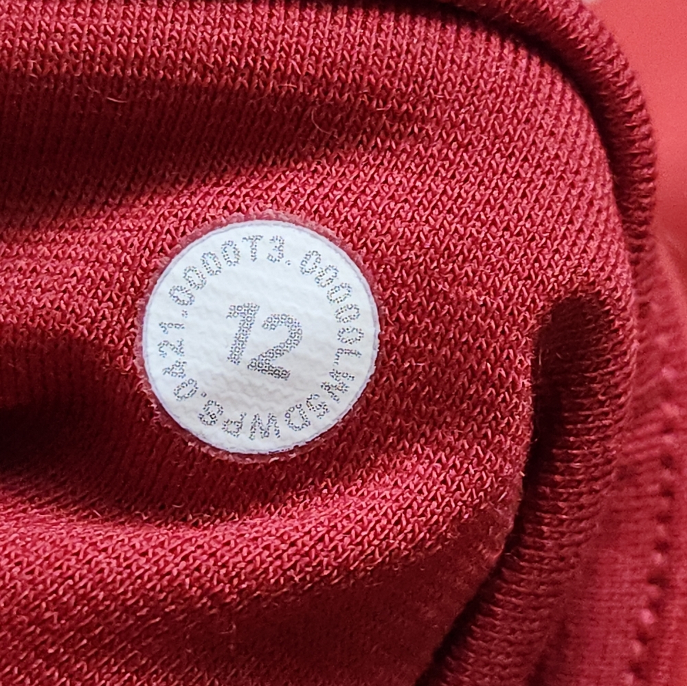 Lululemon W5DWPS Women's Instill HR Tight 25" Ankle Crop Dark Red 12 - Picture 4 of 15
